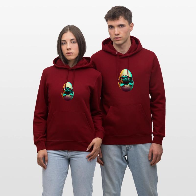 Neon Baby Alien Egg Illustration