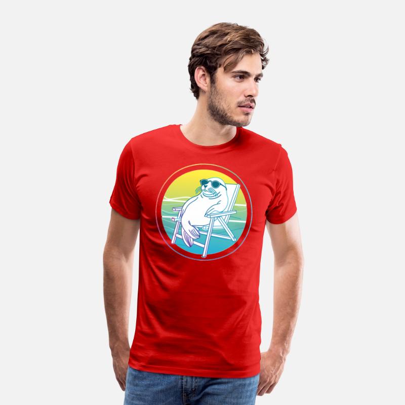 Neon Seal in Beach Chair