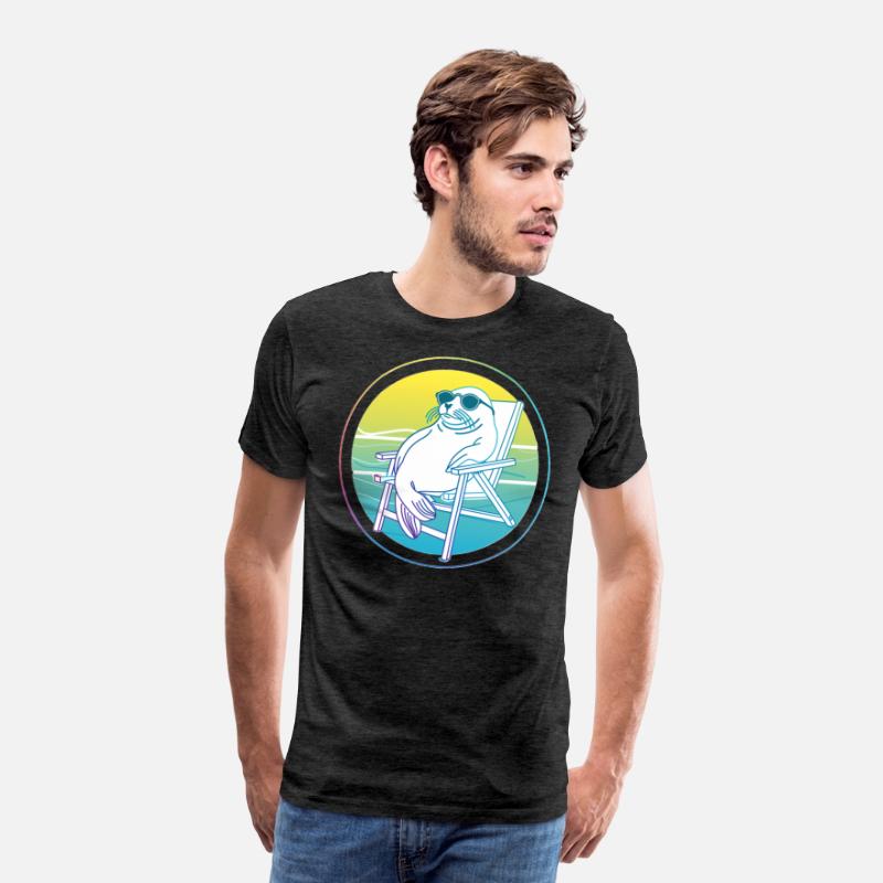 Neon Seal in Beach Chair