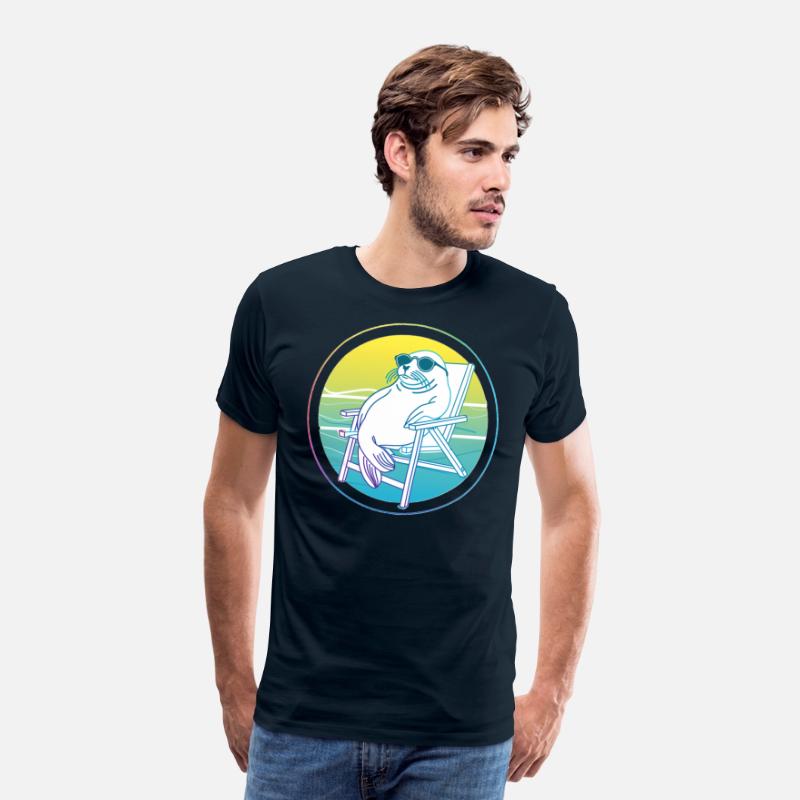 Neon Seal in Beach Chair