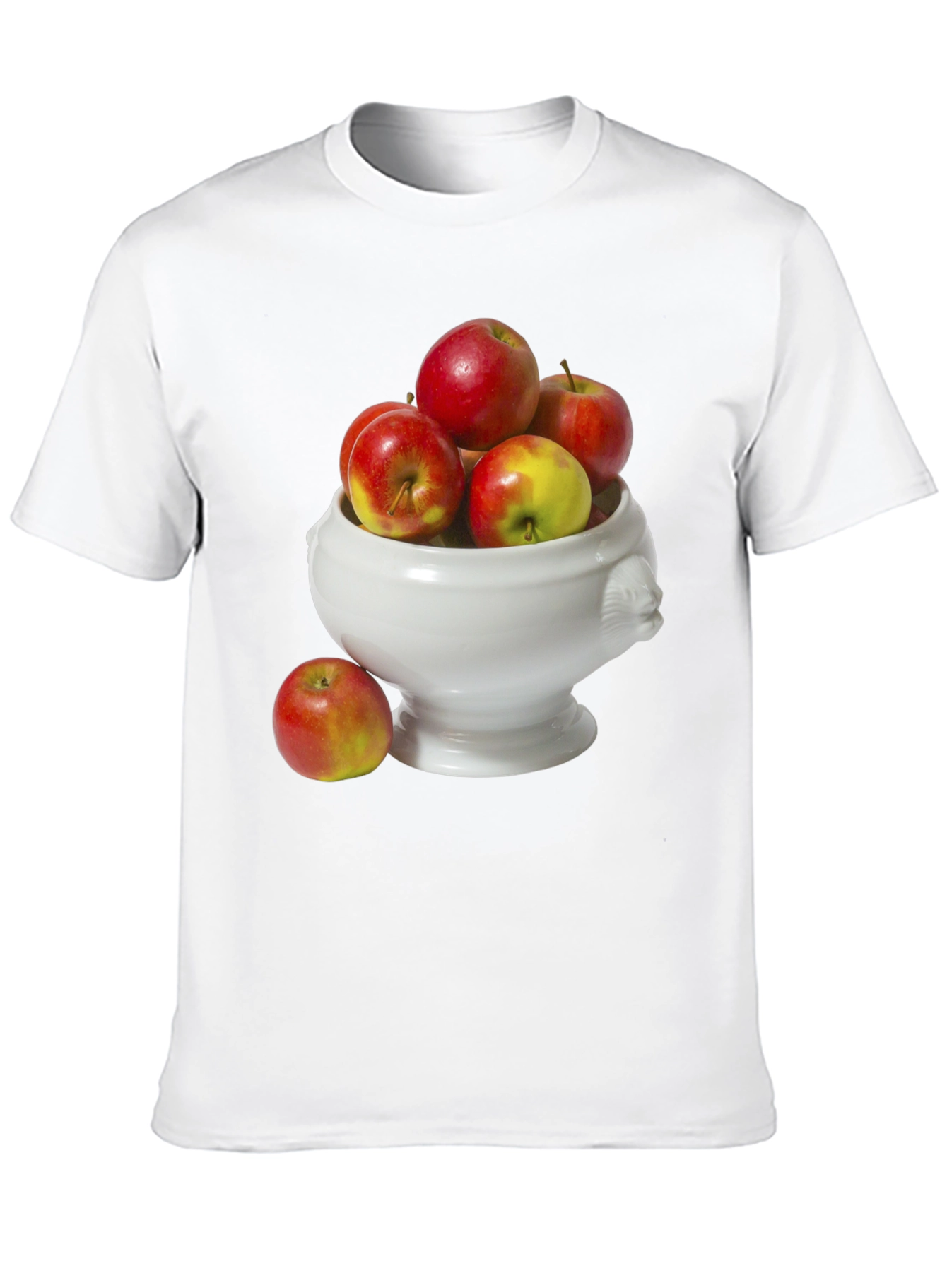 Apple Bowl Graphic Tee - Fruity Fashion