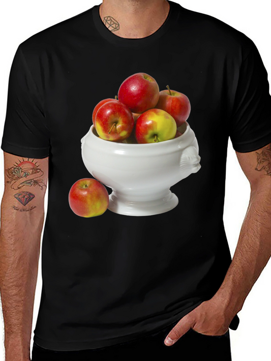 Apple Bowl Graphic Tee - Fruity Fashion