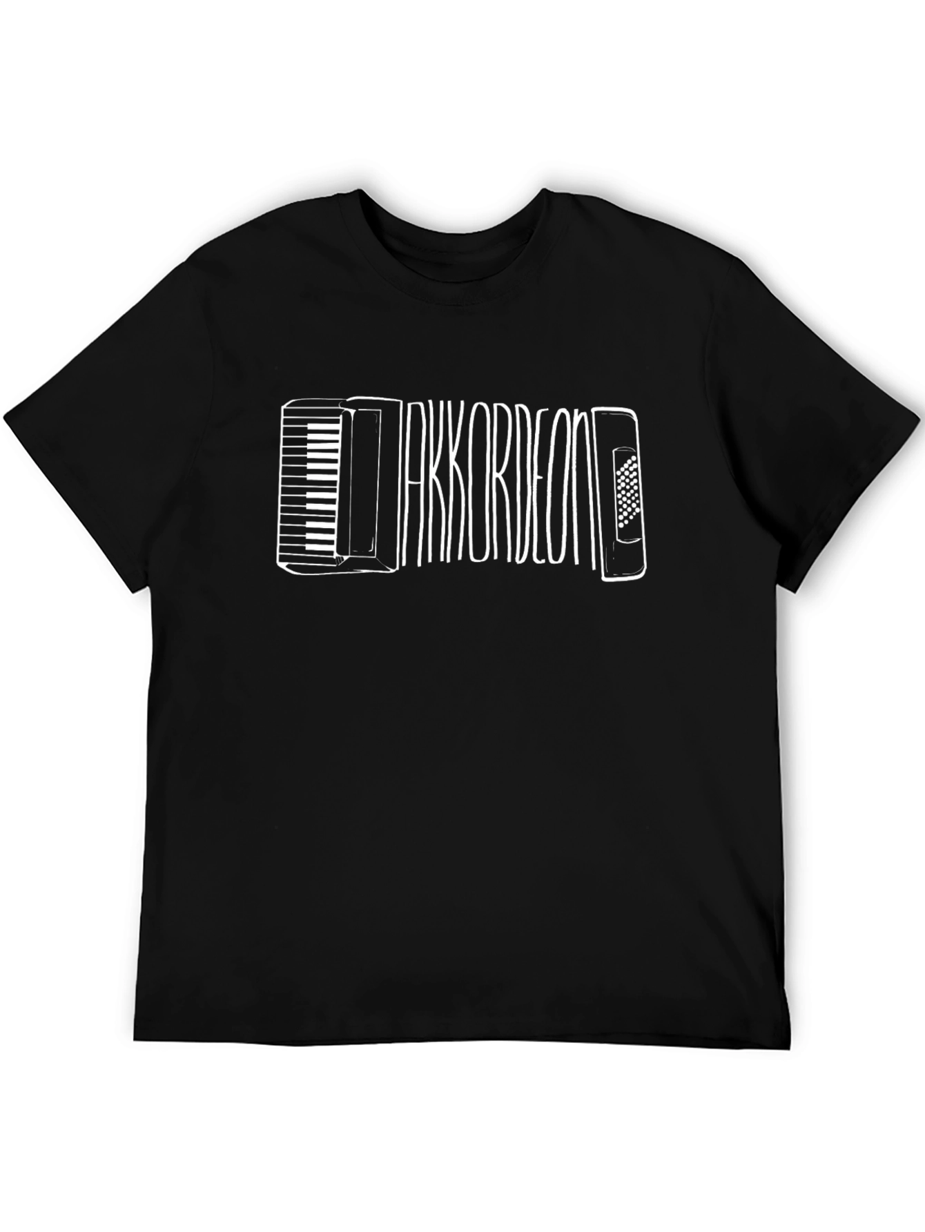 Accordion Music T-Shirt - Black