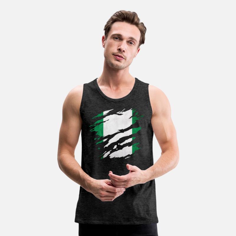 Nigeria - national flag, scratches, cracks