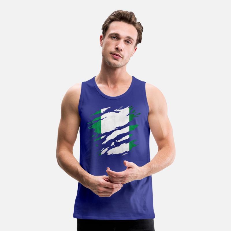 Nigeria - national flag, scratches, cracks