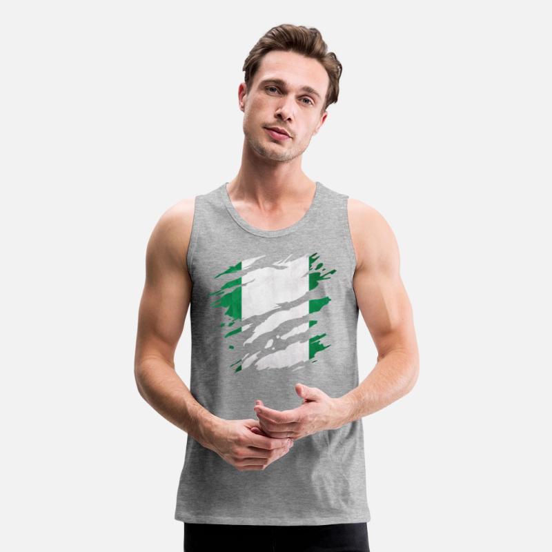 Nigeria - national flag, scratches, cracks