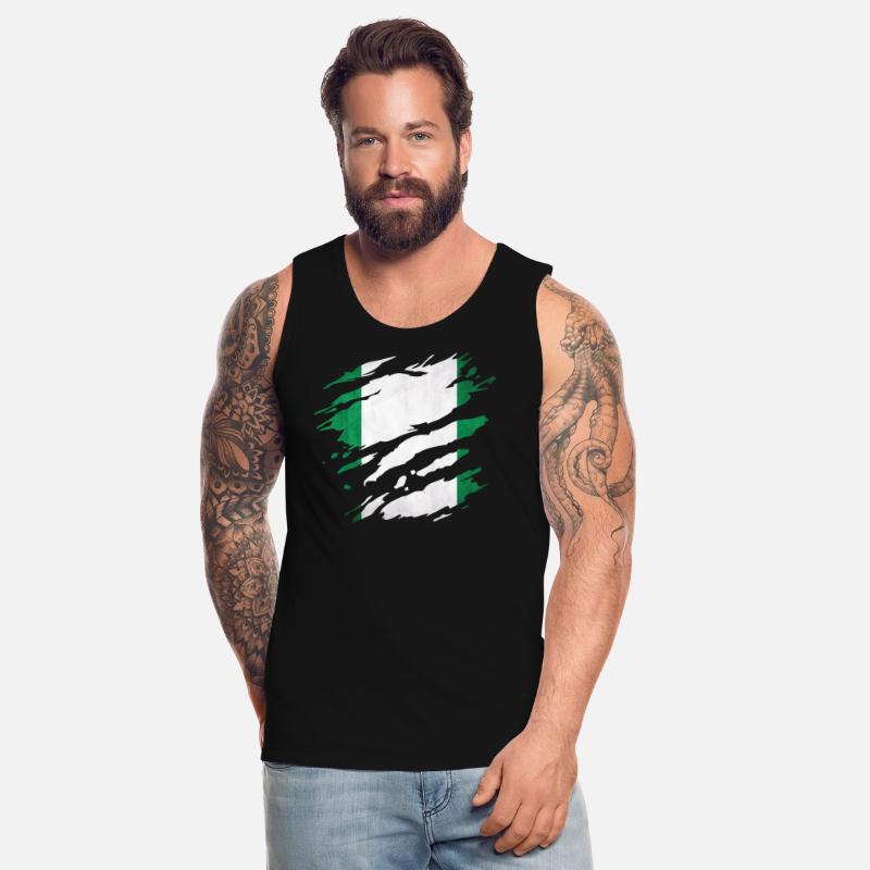 Nigeria - national flag, scratches, cracks