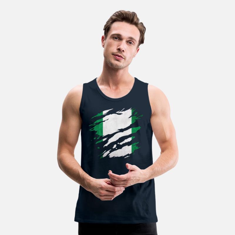 Nigeria - national flag, scratches, cracks