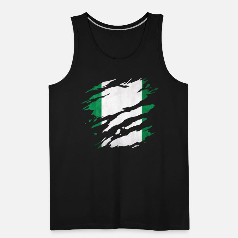 Nigeria - national flag, scratches, cracks