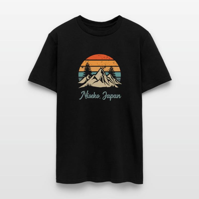 Niseko Japan Retro Vintage Mountain Sunset Outdoor