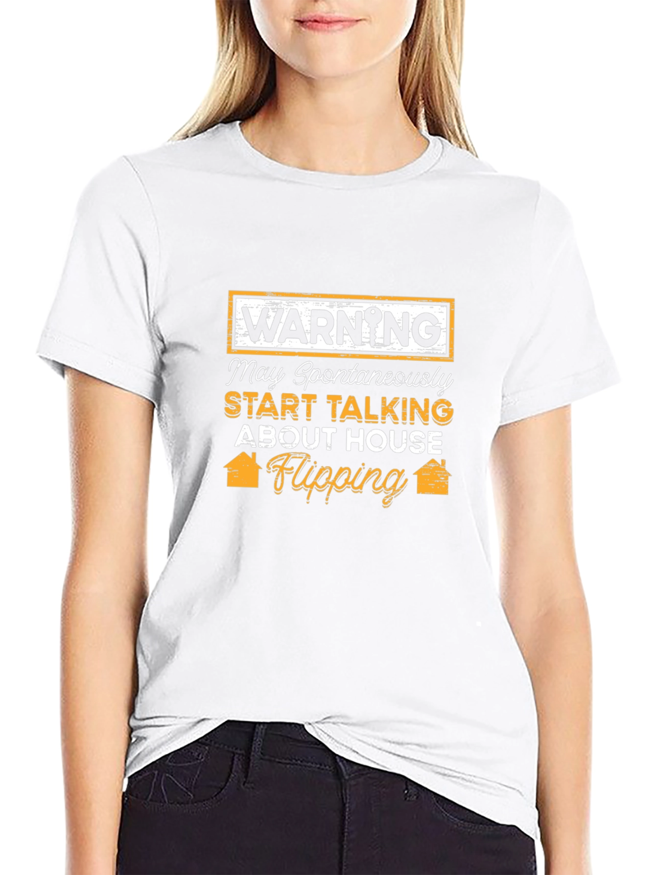 House Flipping Warning T-Shirt - Spontaneous Real Estate Talk