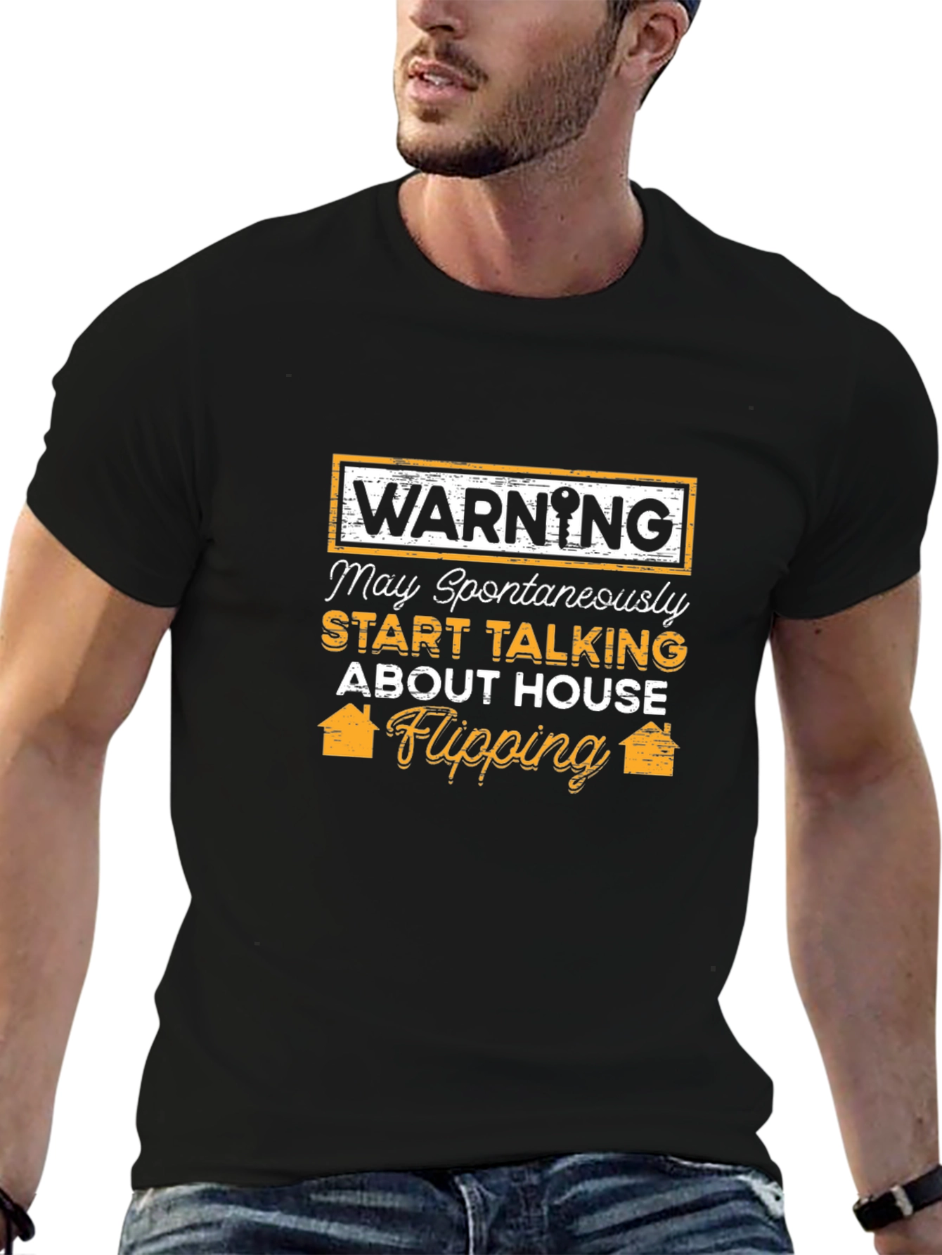 House Flipping Warning T-Shirt - Spontaneous Real Estate Talk