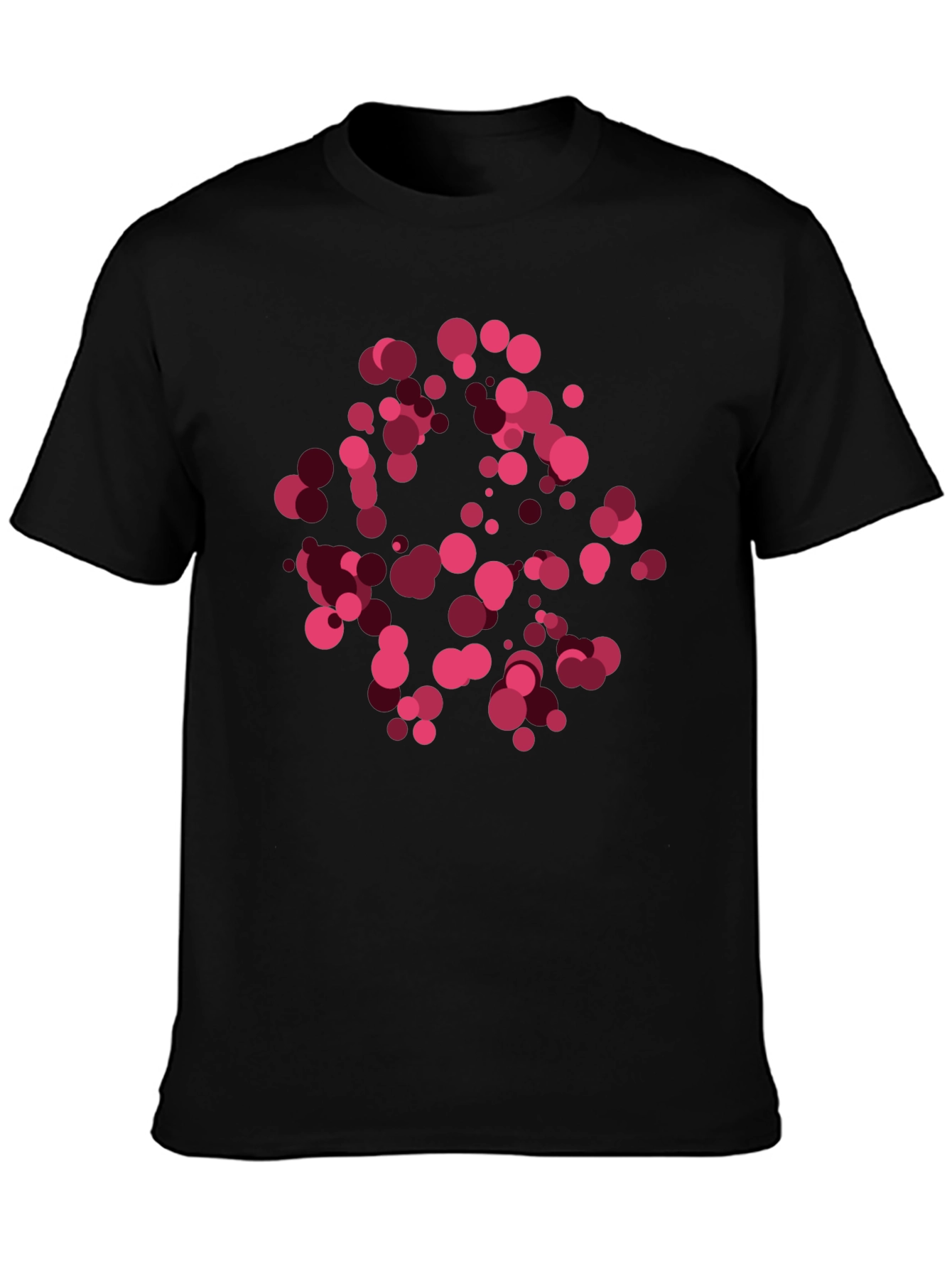 Abstract Dots Black T-Shirt