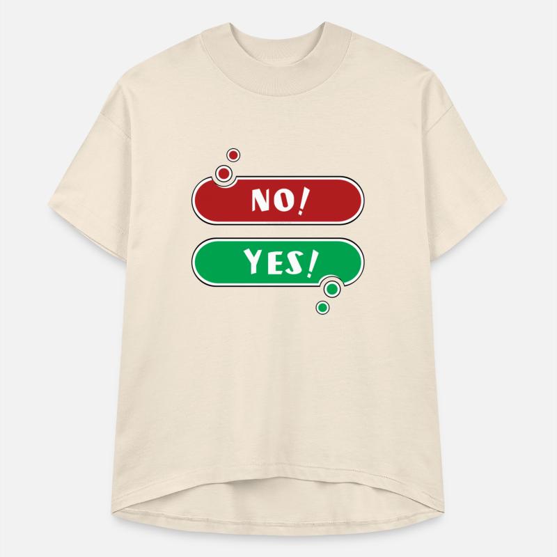 No Yes Red And Green Speech Bubble