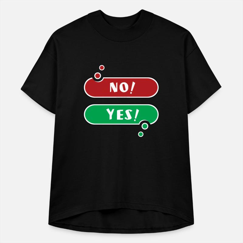 No Yes Red And Green Speech Bubble