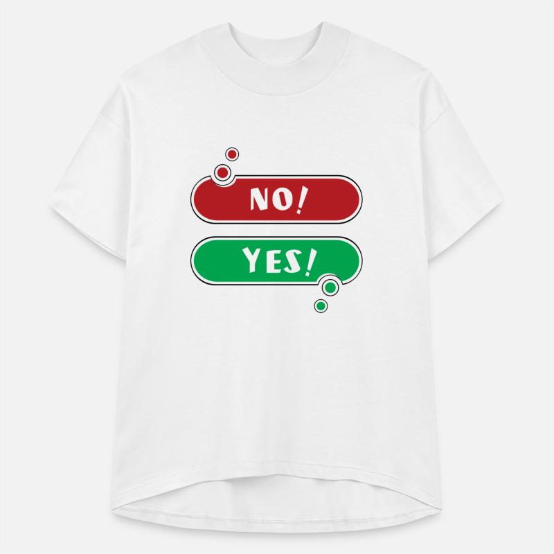 No Yes Red And Green Speech Bubble