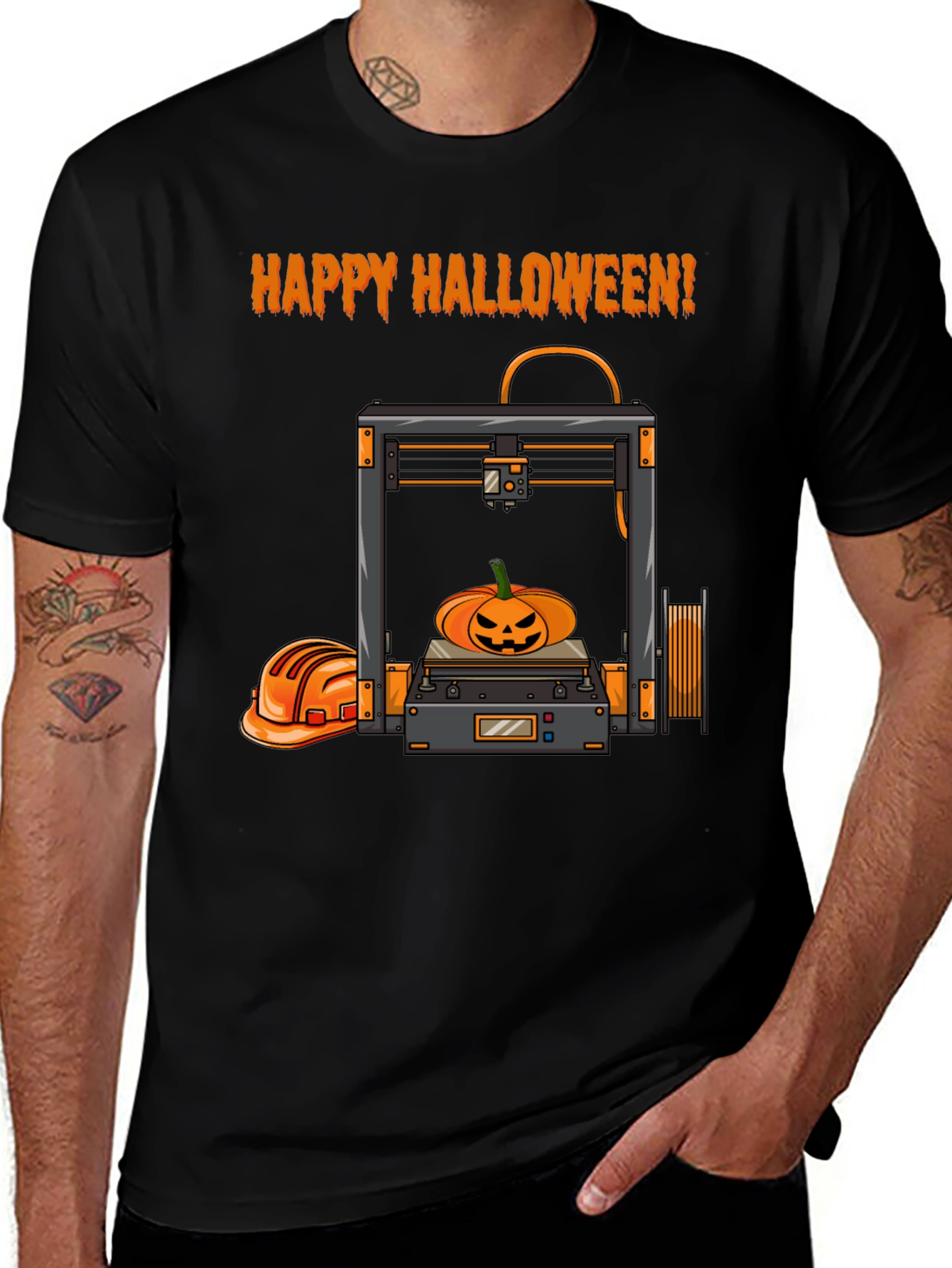 3D Printer Halloween T-Shirt