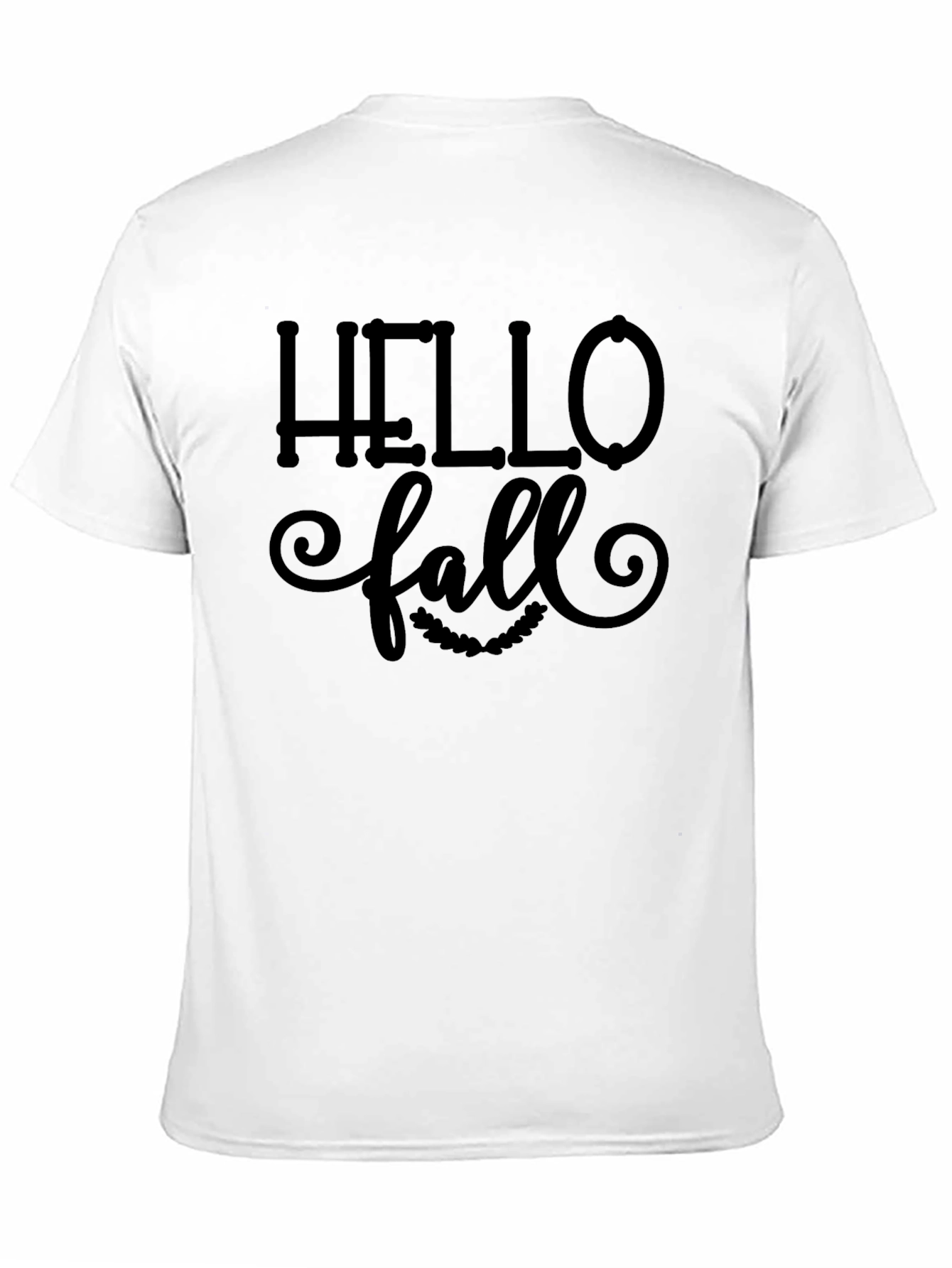Hello Fall Graphic Tee - Unisex Black T-Shirt