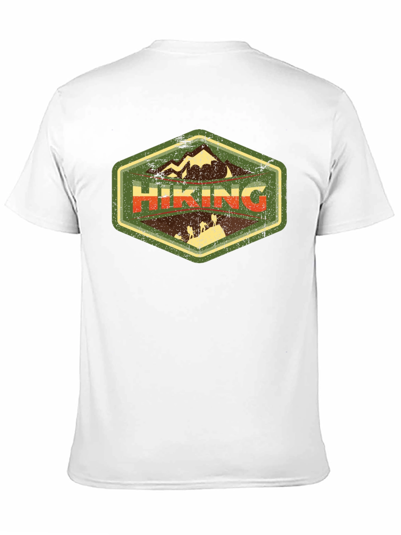 Hiking Adventure Graphic Tee - Black Cotton T-Shirt