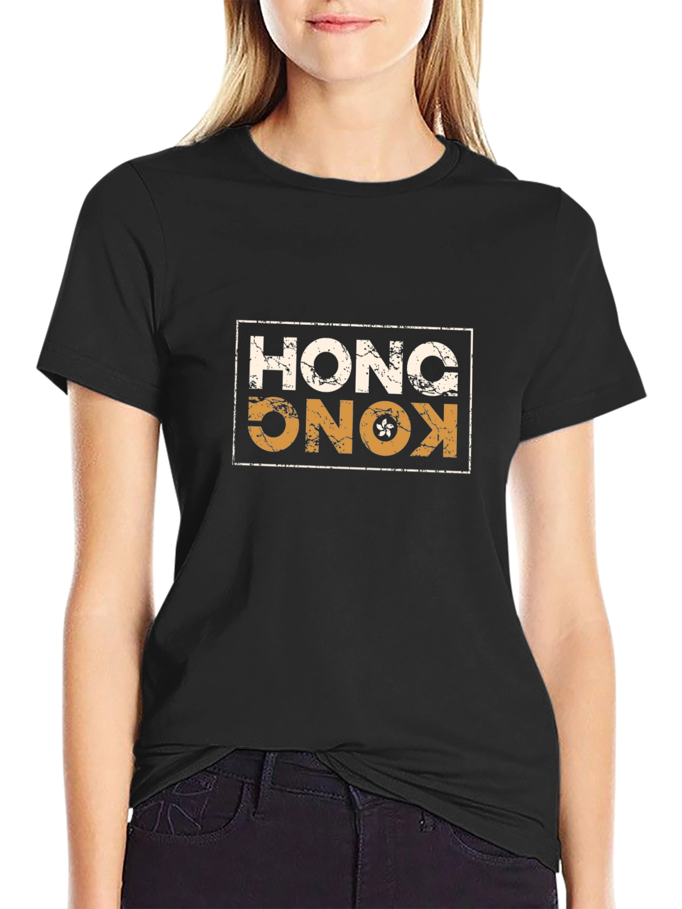 Hong Kong Graphic Print T-Shirt
