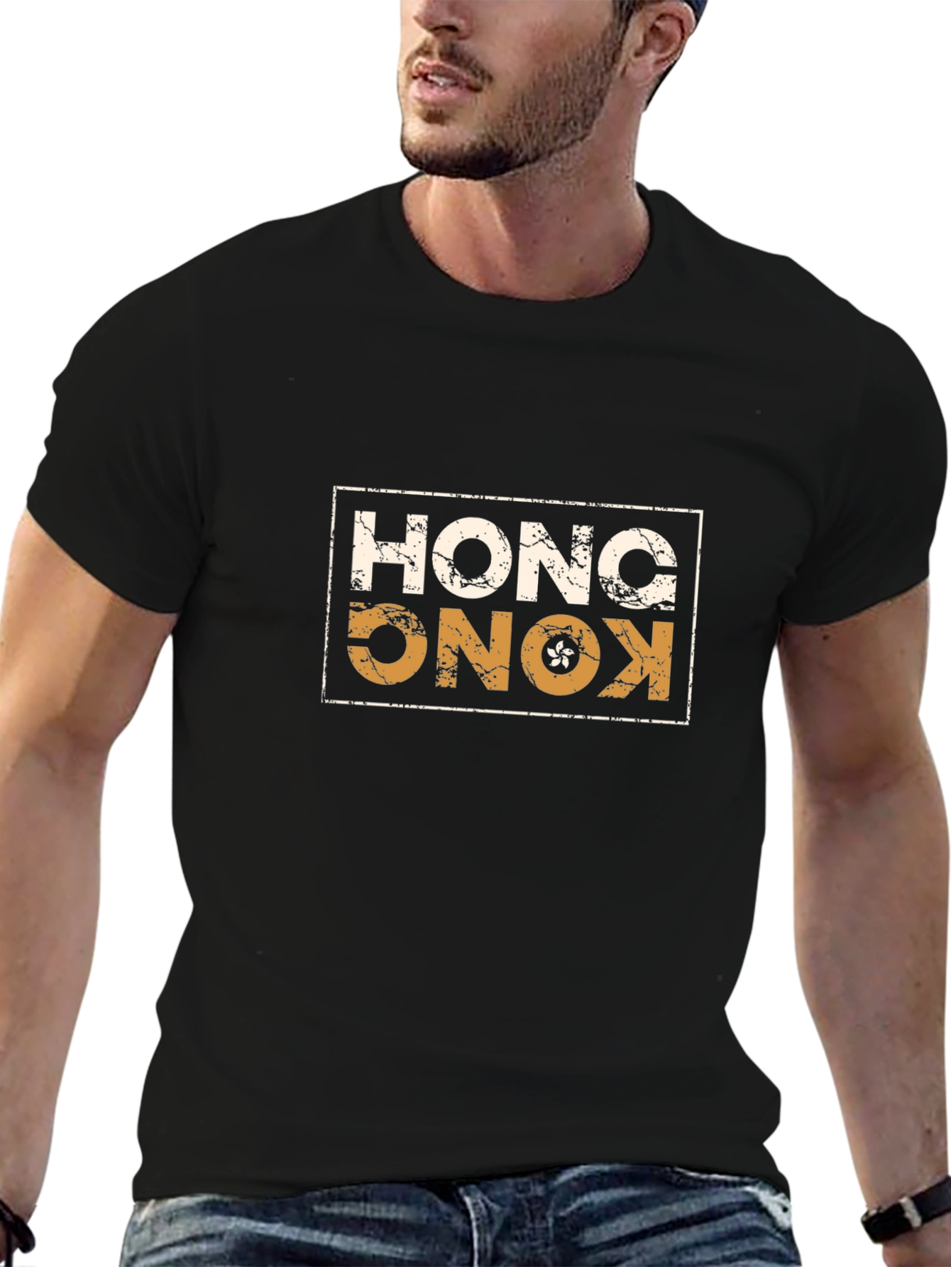 Hong Kong Graphic Print T-Shirt