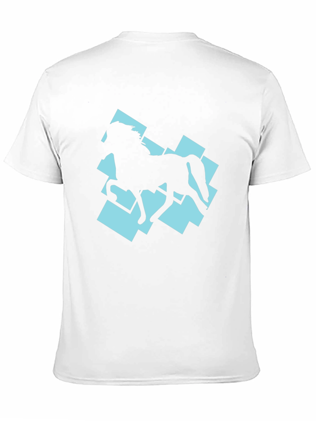 Horse Silhouette Graphic Tee - Black