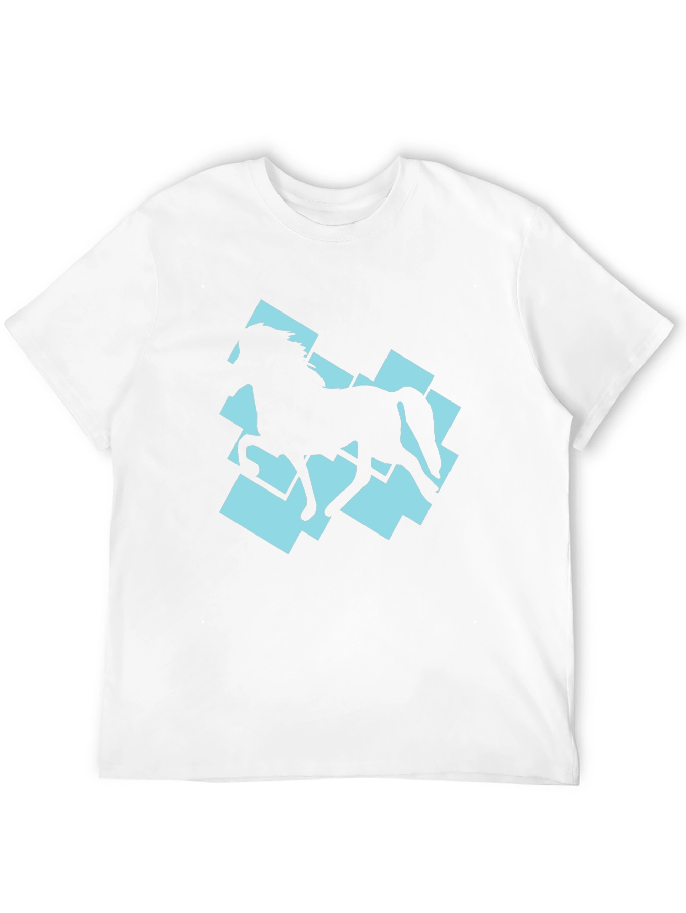 Horse Silhouette Graphic Tee - Black