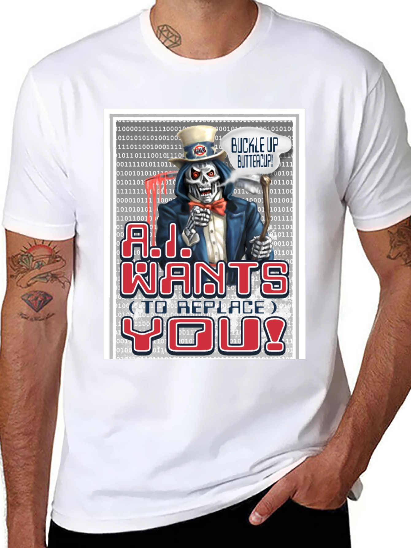 A.I. Wants To Replace You T-Shirt