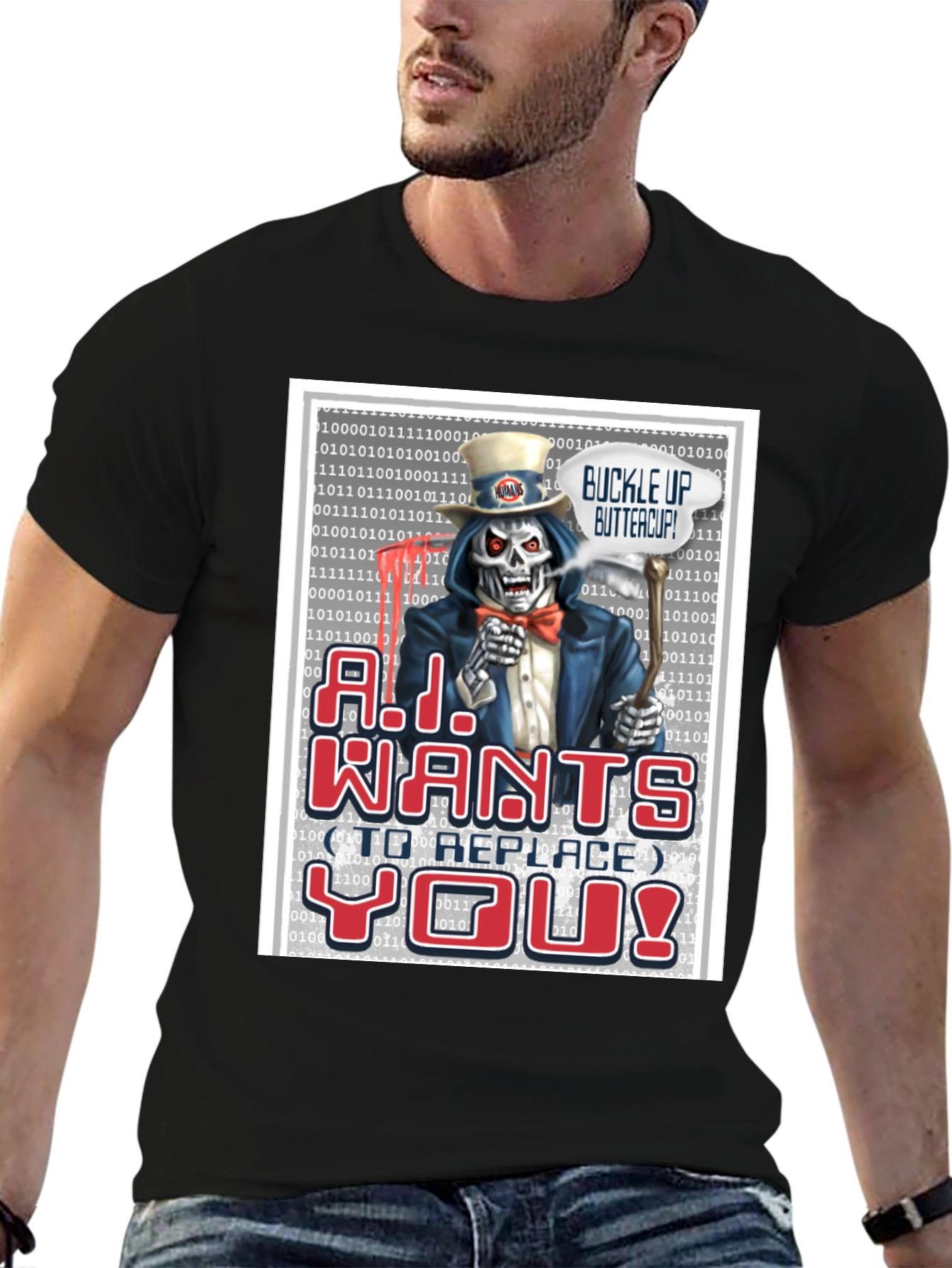 A.I. Wants To Replace You T-Shirt