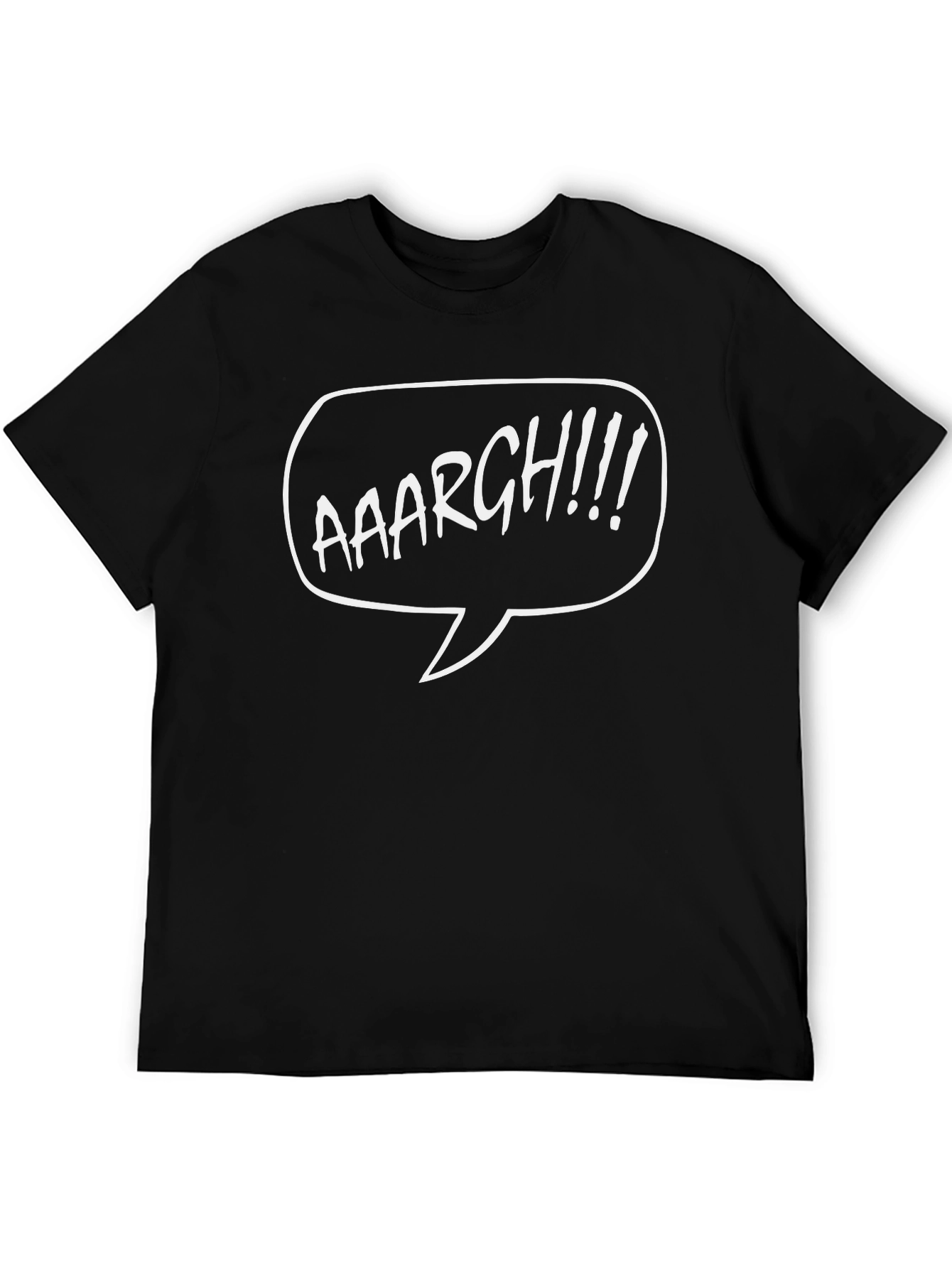 Aaargh! Graphic Print Black T-Shirt