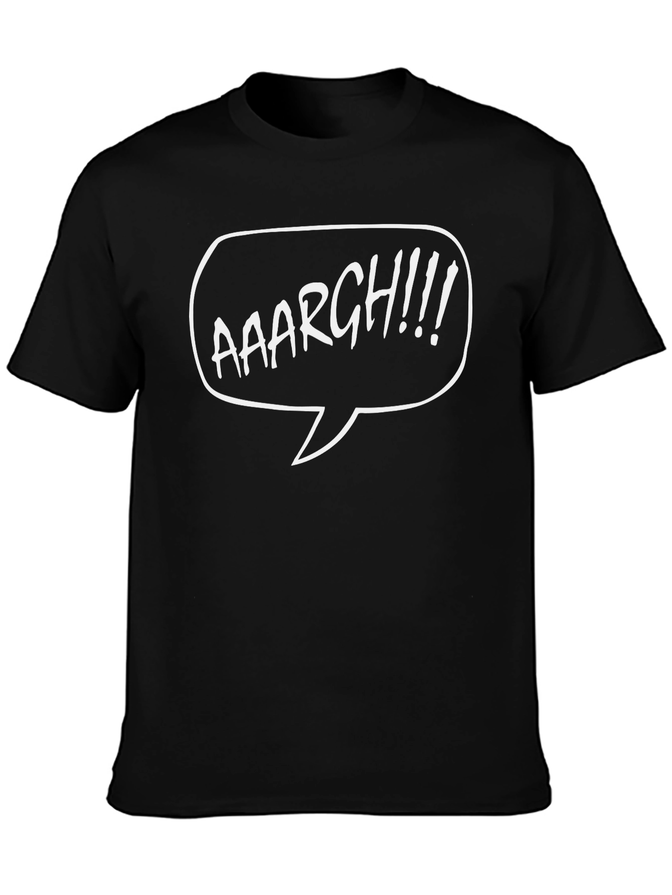 Aaargh! Graphic Print Black T-Shirt