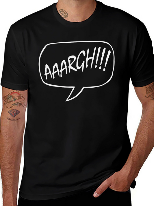 Aaargh! Graphic Print Black T-Shirt