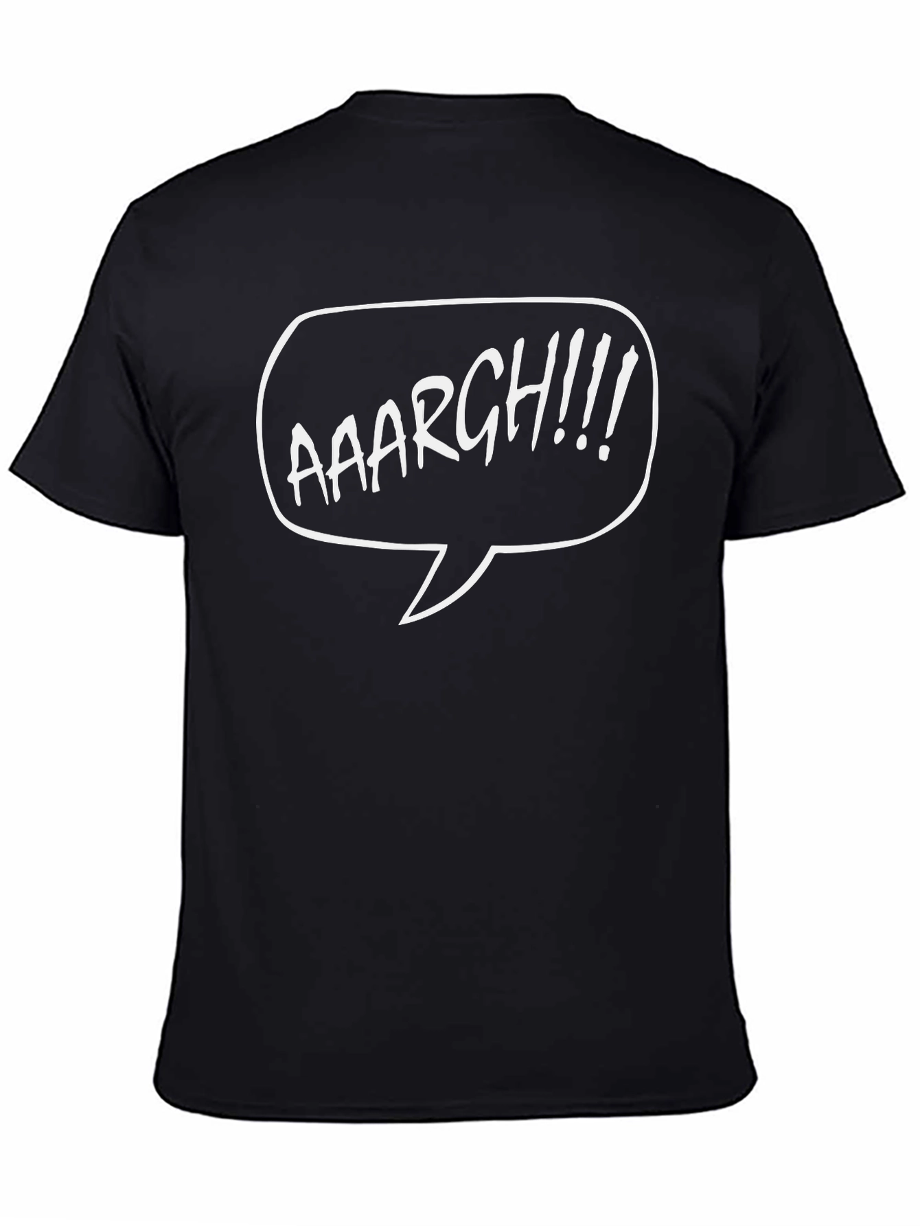 Aaargh! Graphic Print Black T-Shirt