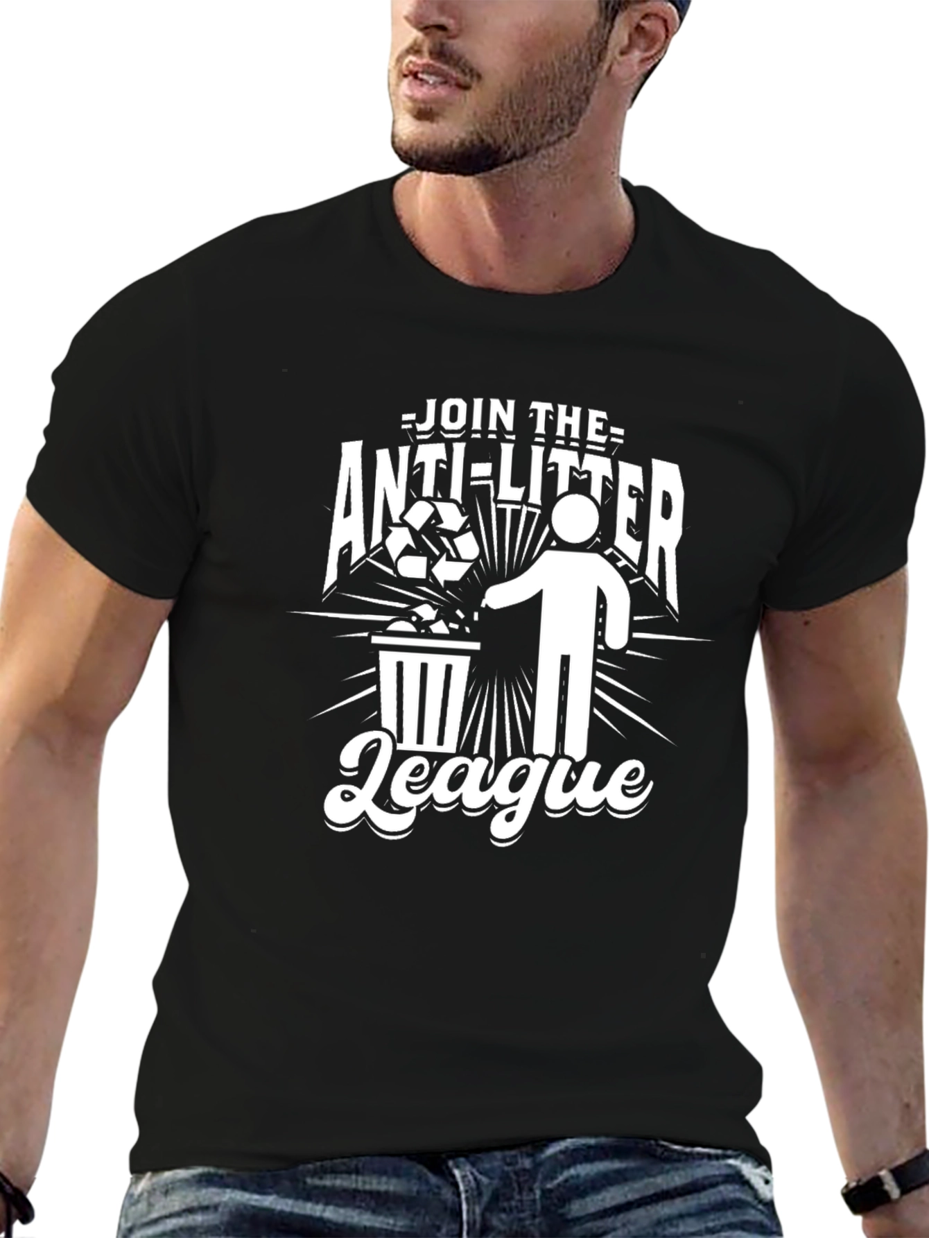Anti-Litter League Graphic T-Shirt - Eco-Friendly Tee