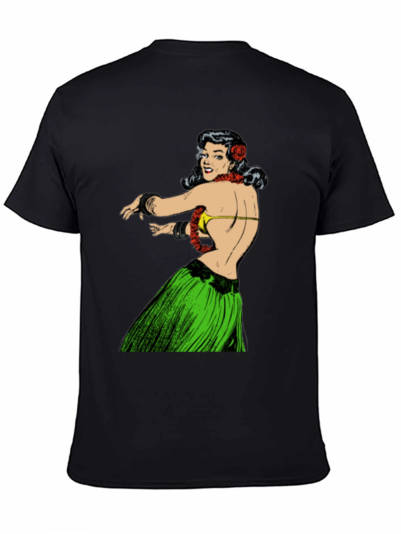 Hula Girl Graphic T-Shirt