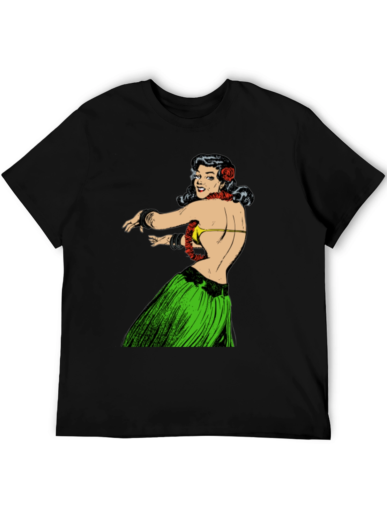 Hula Girl Graphic T-Shirt