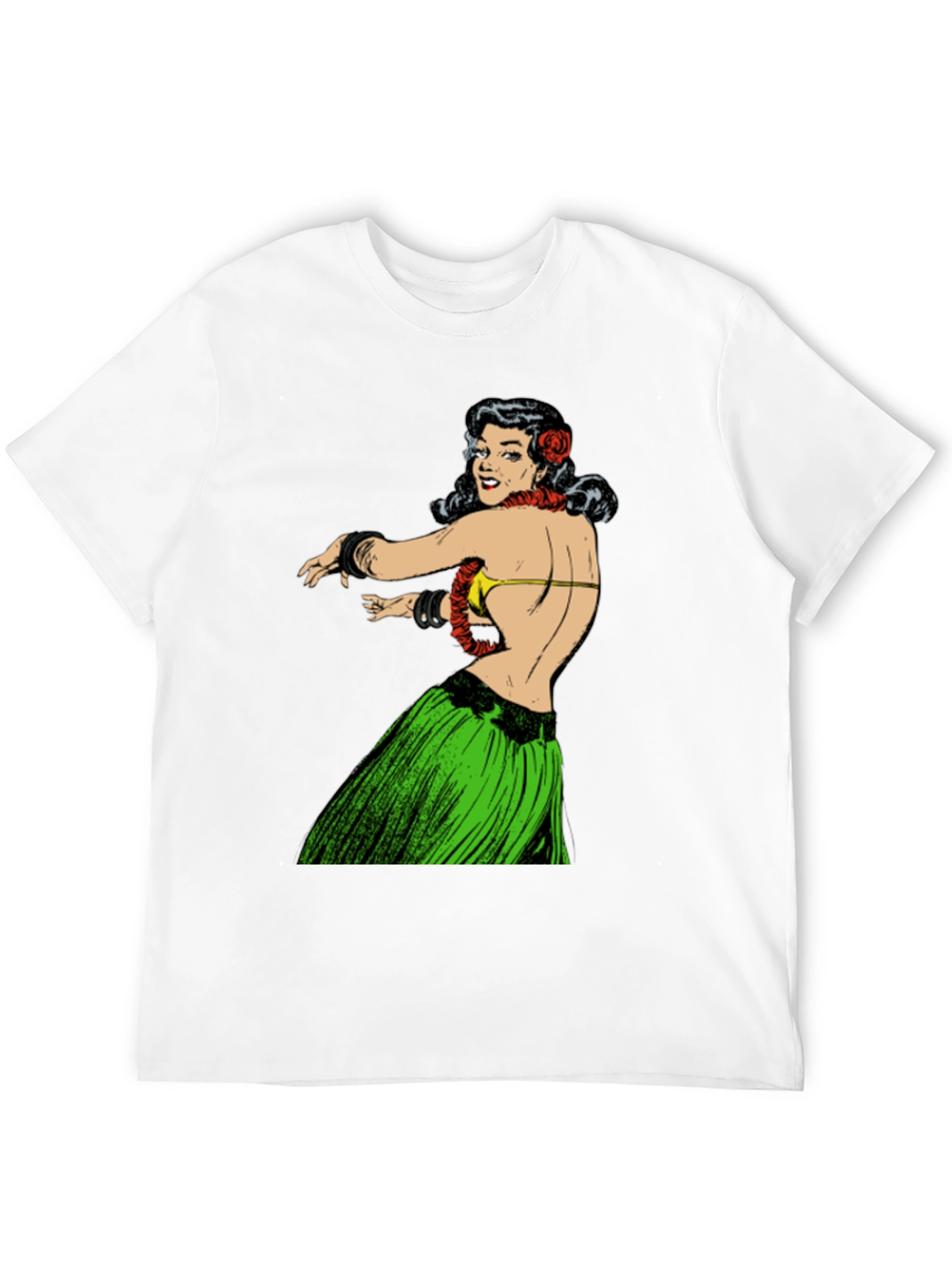 Hula Girl Graphic T-Shirt