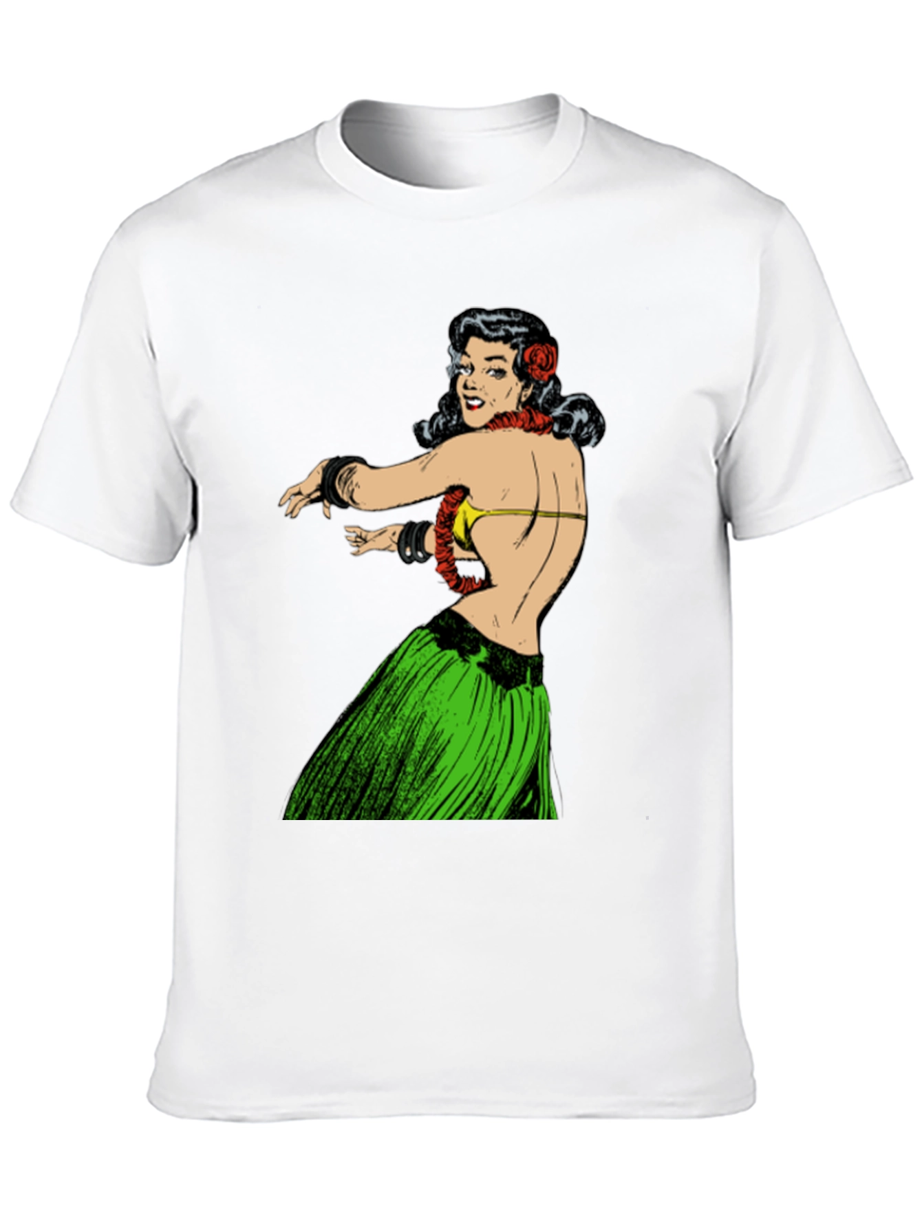 Hula Girl Graphic T-Shirt