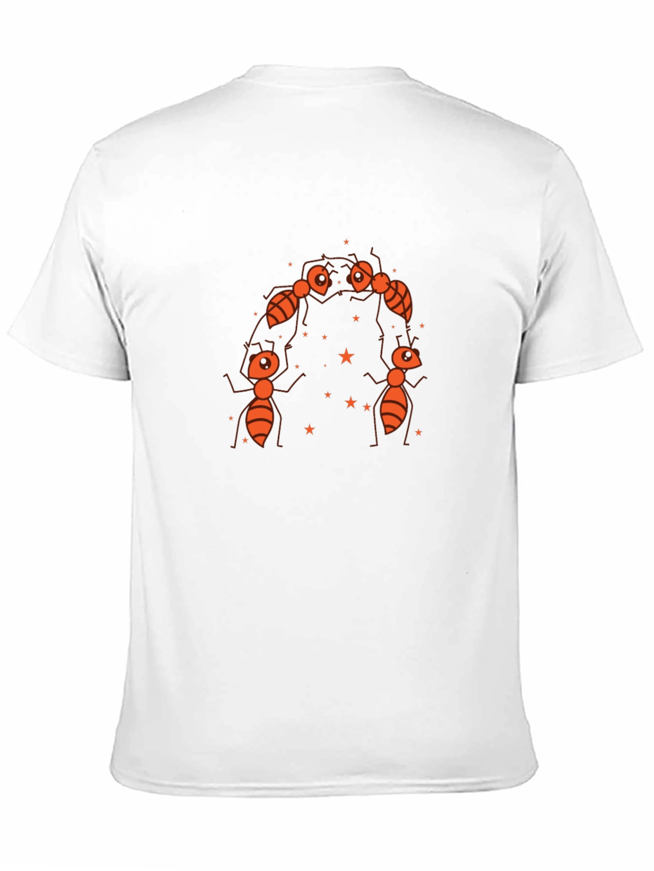 Ants Circle Graphic Black T-Shirt