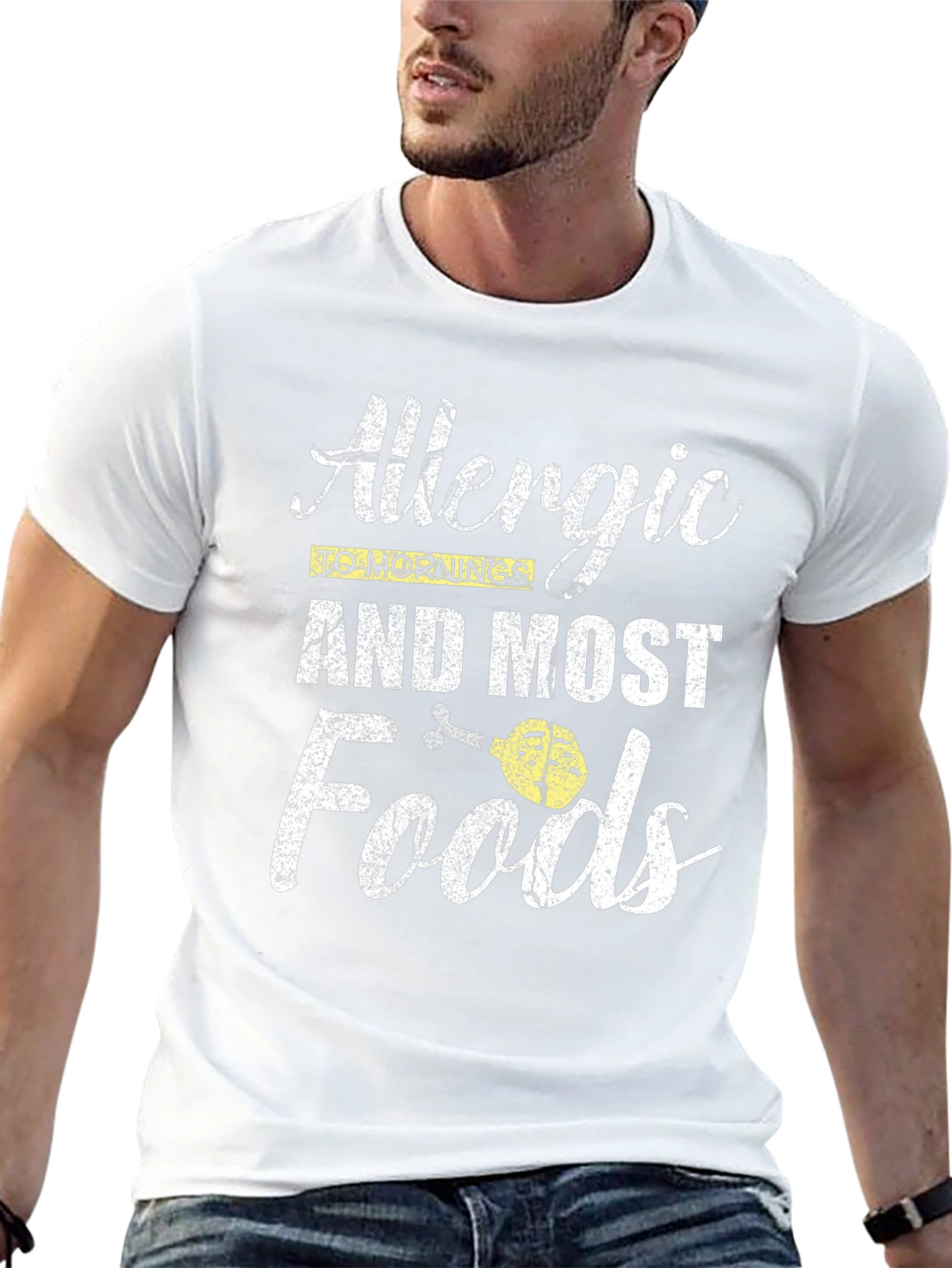 Allergic to Mornings and Most Foods T-Shirt