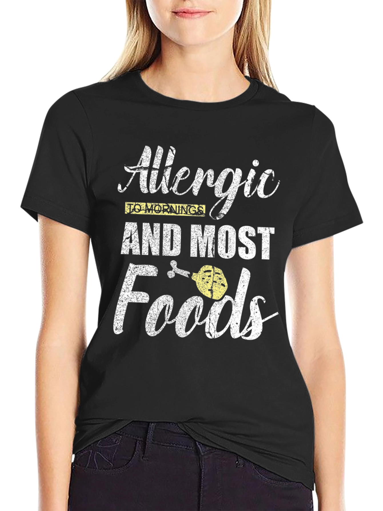 Allergic to Mornings and Most Foods T-Shirt