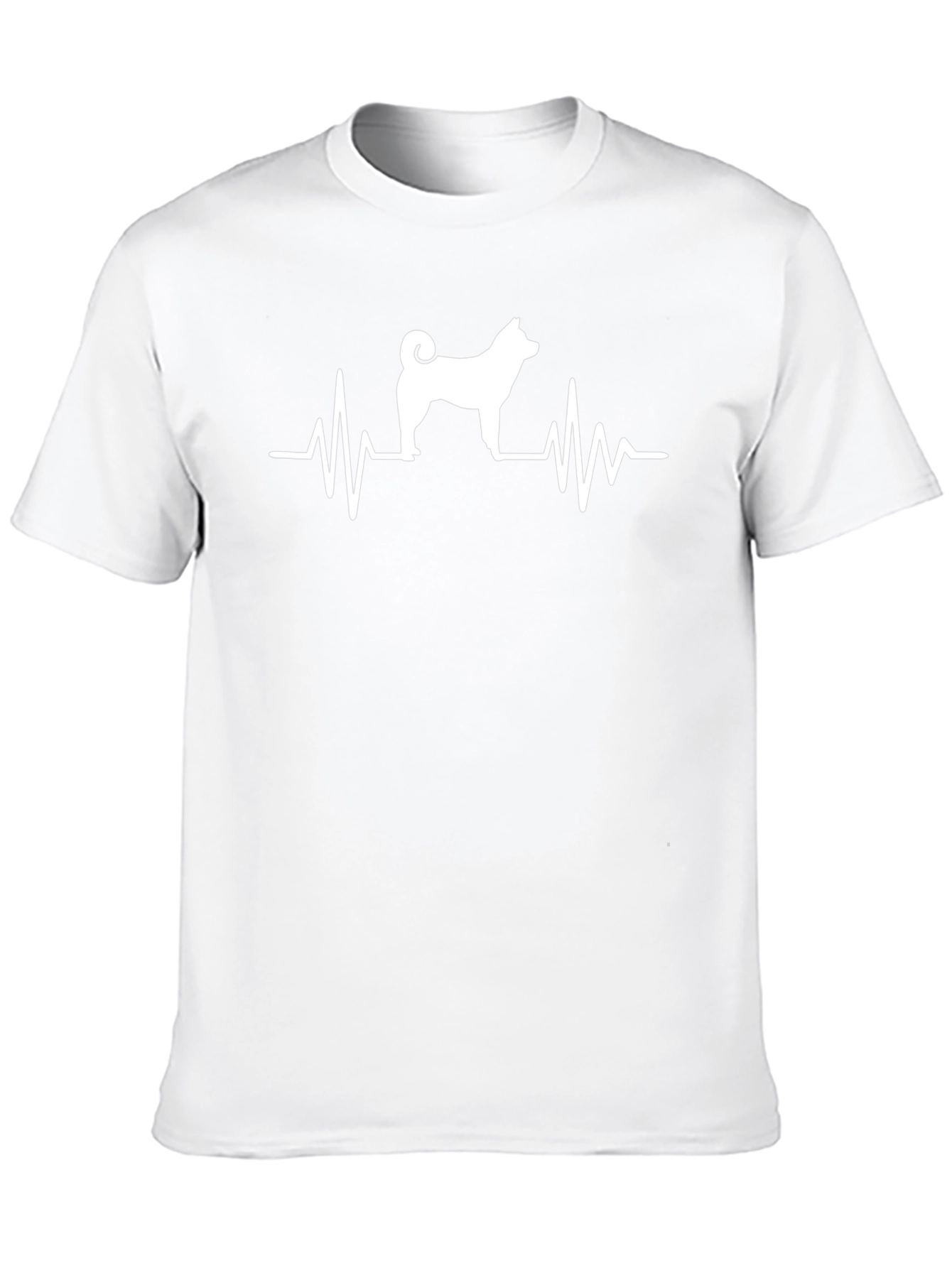 Akita Heartbeat T-Shirt - Dog Lover Tee