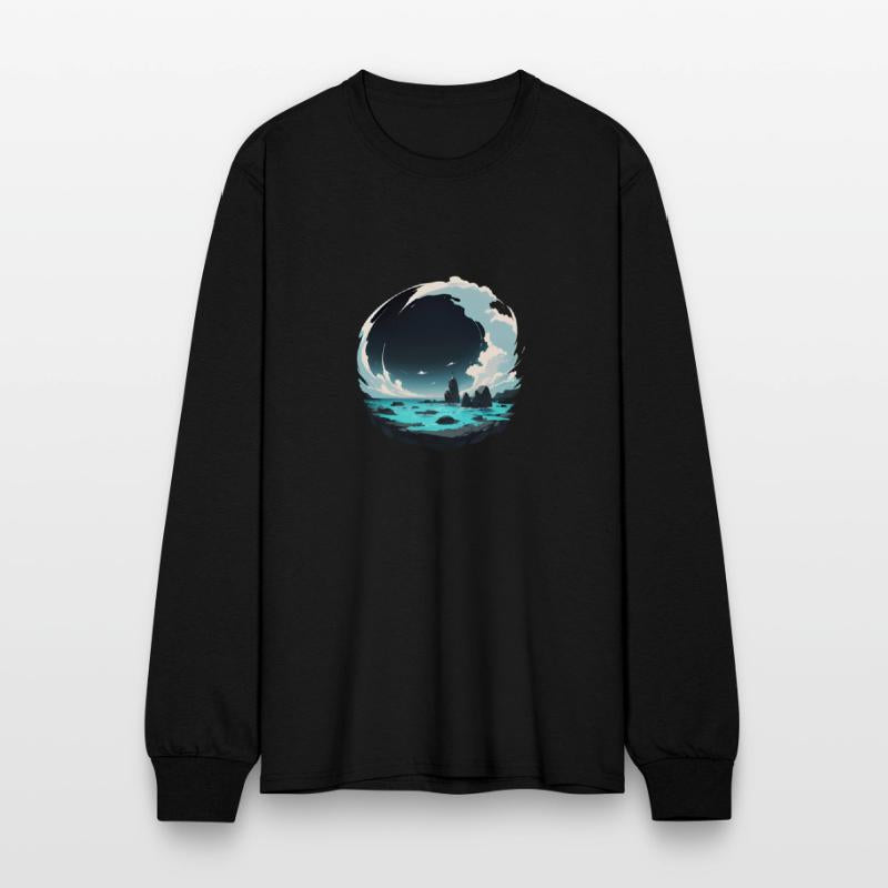 Ocean Scene in a Circle