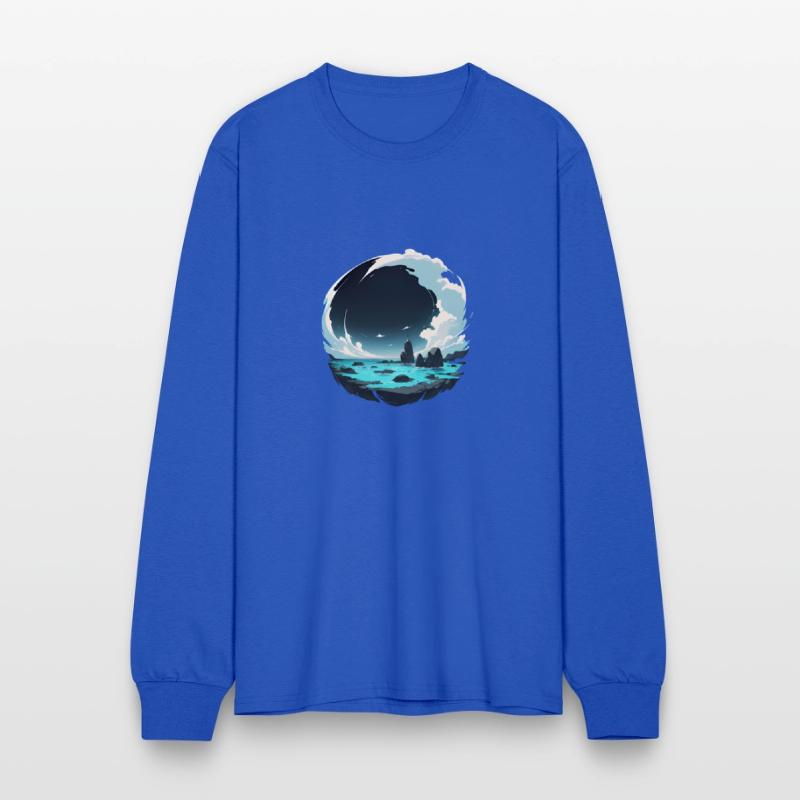 Ocean Scene in a Circle