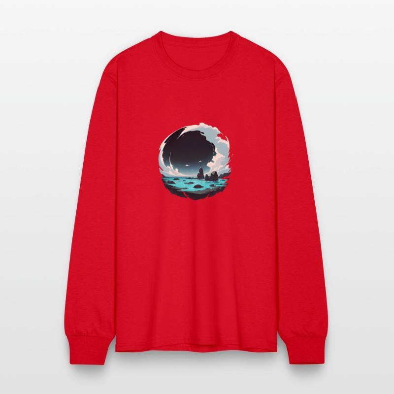 Ocean Scene in a Circle