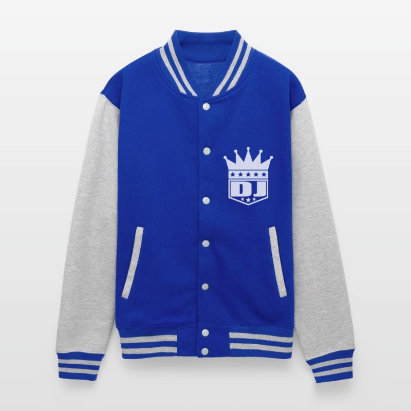 Official DJ Crown King Music Party Text Lettering