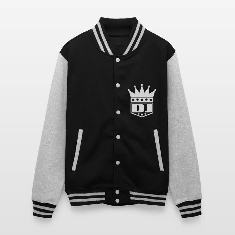 Official DJ Crown King Music Party Text Lettering