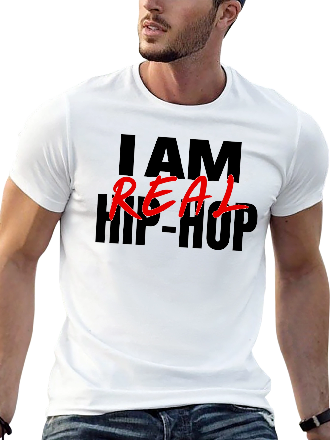 I AM REAL HIP-HOP Graphic T-Shirt