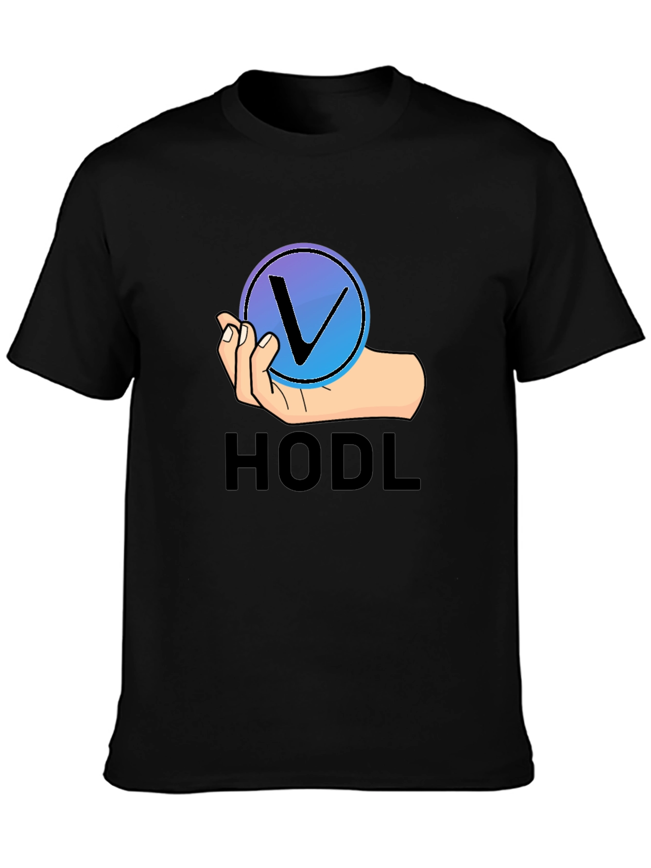 HODL VeChain Crypto Black T-Shirt