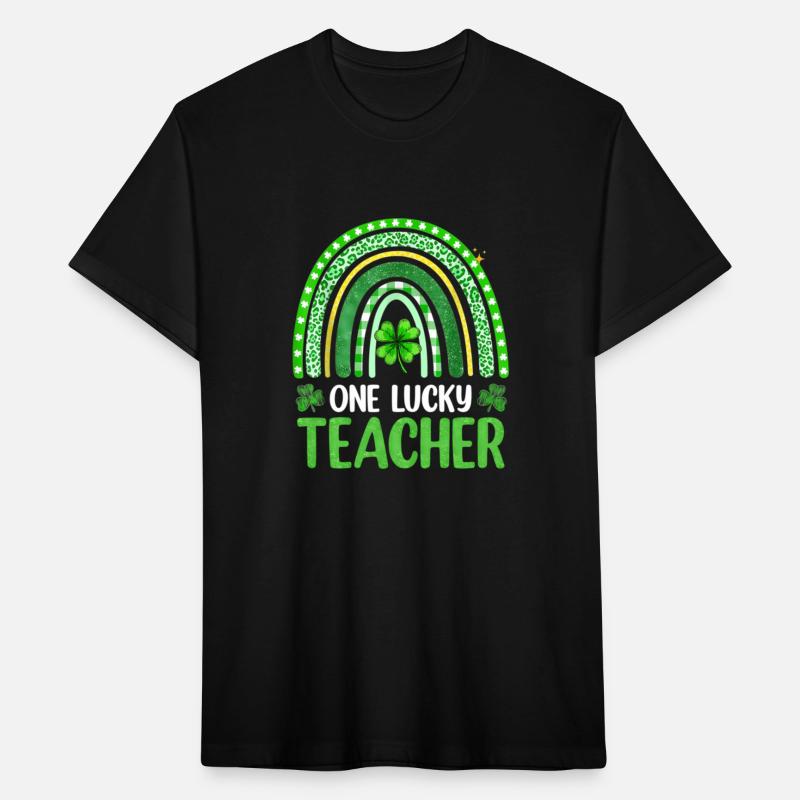One Lucky Teacher Rainbow St Patrick’S Day